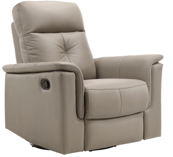 Homelegance Bristow Light Taupe Leather Swivel Glider/Recliner