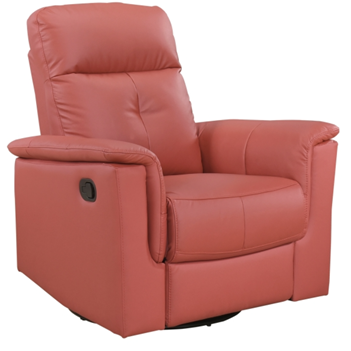 Homelegance Bristow Red Leather Swivel Glider/Recliner