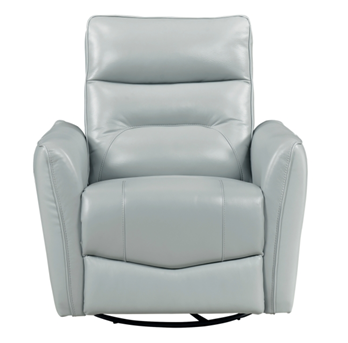 Homelegance Thomas Aqua Leather Swivel Glider/Recliner