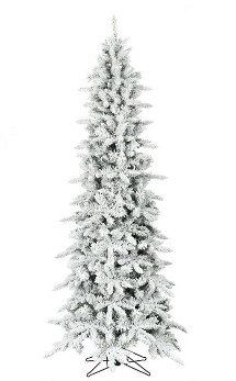 9-Foot Flocked Micro LED Slim Fraser Christmas Tree
