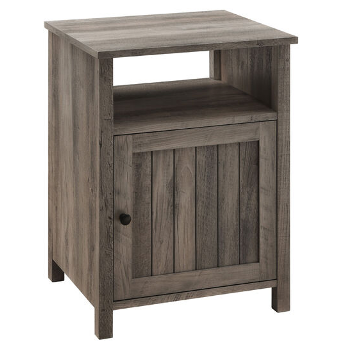 Stanley Ranger Distressed Grey Grooved Door Nightstand