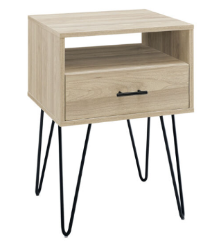Stanley Ranger Birch Hairpin Leg Nightstand