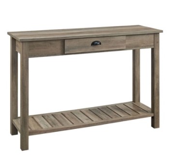 Stanley Ranger Grey Wash Console Table with 1 Drawer