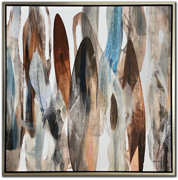 Streamline Brown Motions II 40x40 Wall Art