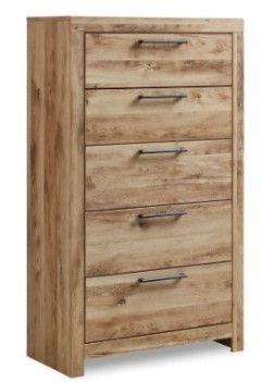 Ashley Hanna Natural Finish 5-Drawer Chest