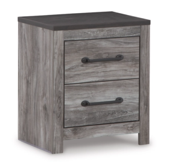 Ashley Bronson Grey Wood-Look Nightstand