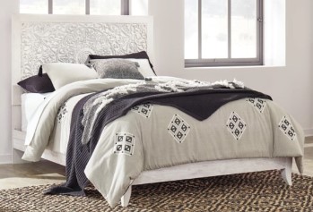 Ashley Boho King Bed