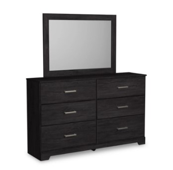 Ashley Blakely Charcoal 6-Drawer Dresser with Mirror