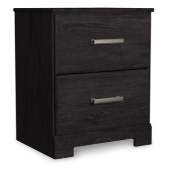 Ashley Blakely Charcoal 2-Drawer Nightstand (blemished)