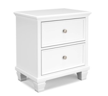 Ashley Franklin White 2-Drawer Nightstand