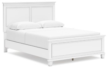 Ashley Franklin White King Panel Bed