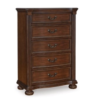 Ashley Lexington Cherry Finish 5-Drawer Chest