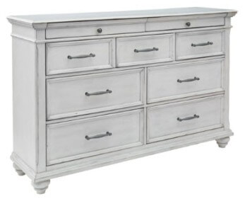 Ashley Kameron Distressed White Dresser
