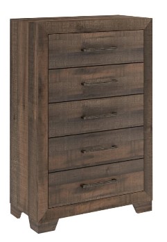 Emerald Peyton Wood-Look 5-Drawer Chest