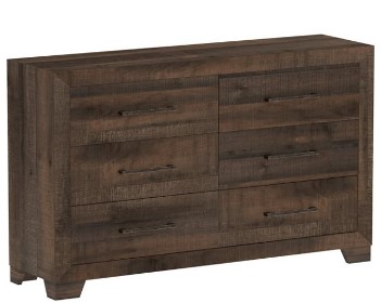 Emerald Peyton Wood-Look 6-Drawer Dresser
