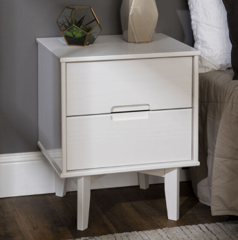 Stanley Ranger Sloane White 2-Drawer Nightstand