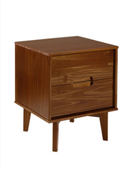 Stanley Ranger Sloane Walnut Finish 2-Drawer Nightstand