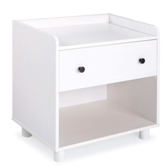 Stanley Ranger Morgan White Finish 1-Drawer Nightstand
