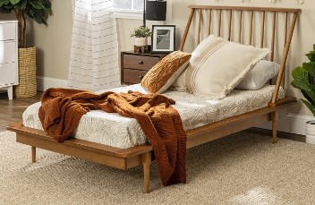 Stanley Ranger Caramel Finish Wood Twin Spindle Bed
