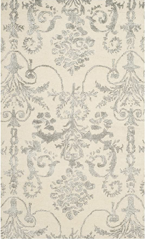 Cosmos Carpets Bella Grey Viscose Area Rug 7-6 x 10-1