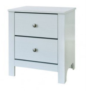 Elements Catalina White 2-Drawer Nightstand