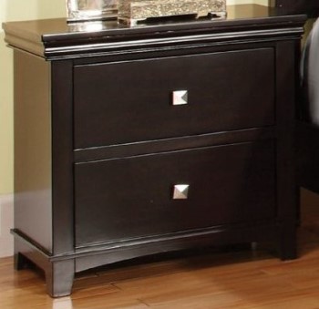 Furniture of America Jackson Espresso Finish 2-Drawer Nightstand