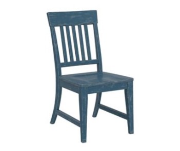 Emerald Hadley Distressed Blue Side Chairs (set of 2)