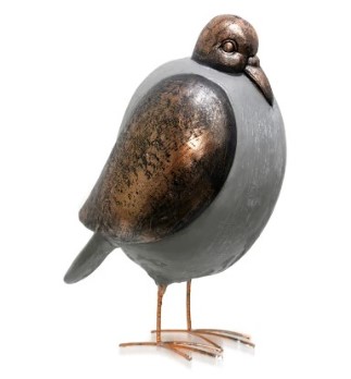 Stylecraft Round Metal & Bamboo Bird Table Top Decor