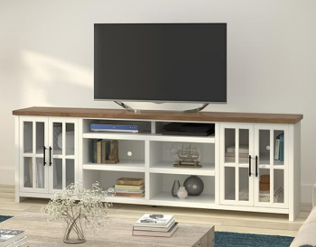 Legends Hampton White Super Console TV Stand (blemish)