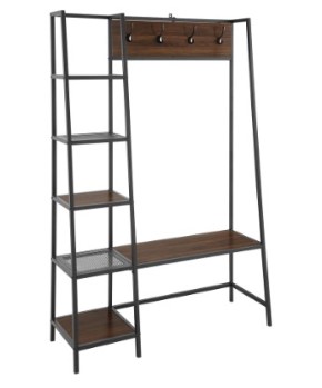 Stanley Ranger 68-Inch Brown Rustic Wood Hall Tree