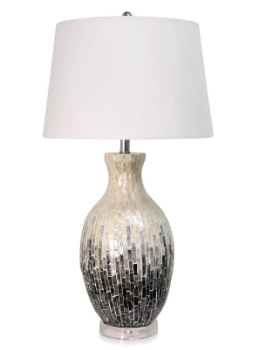 Stylecraft Capiz Shell Ceramic Table Lamp