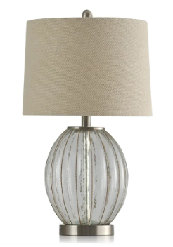 Stylecraft Rippled Glass Table Lamp