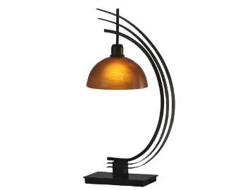 Stylecraft Amber World Metal Table Lamp