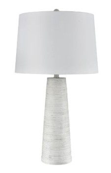 Stylecraft White Wash Table Lamp