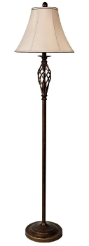 Stylecraft Barclay Antique Bronze Floor Lamp