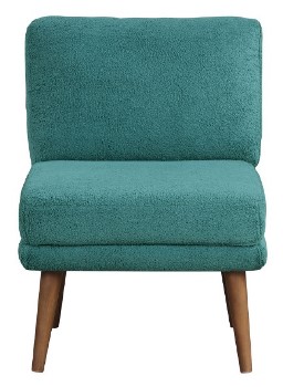 Lifestyle Solutions Dakari Armless Accent Chair in Teal