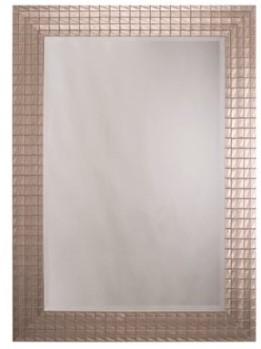 Yosemite Home Textured Silvery Gold Framed Wall Mirror