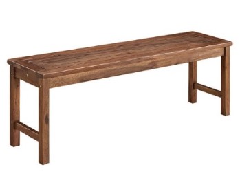 Stanley Ranger Acacia Dark Brown Wood Outdoor Bench