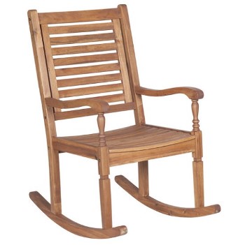 Stanley Ranger Acacia Wood Outdoor Rocking Chair