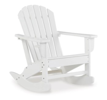 Ashley White Premium Adirondack Rocking Chair