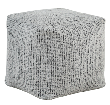 Homelegance Gradient Black & White Pouf Cube