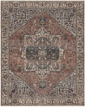 Karastan Echo Angelino Pudra Area Rug 5 x 7-10