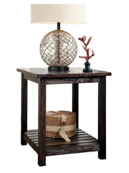 Ashley Mestler Distressed Hardwood End Table