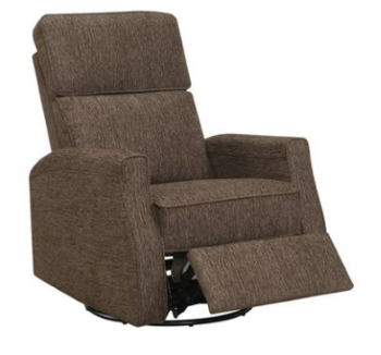 Emerald Tabor Brown Swivel Glider Recliner