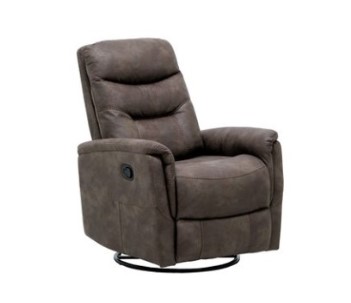 Emerald Danyon Tawny Microsuede Swivel Glider Recliner