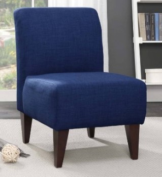Elements Scarlett Armless Accent Chair in Blue