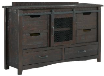 Vilo Home Modern Western Brown Hardwood Dresser