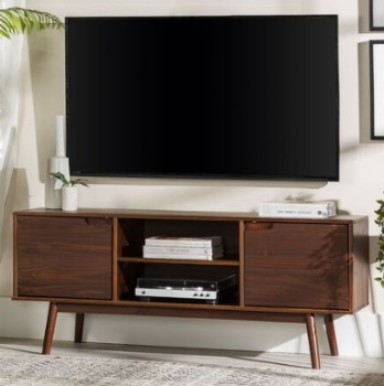 Stanley Ranger 58-Inch Walnut Finish 2-Door TV Stand
