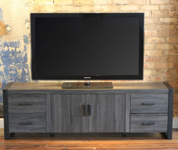 Stanley Ranger Charcoal Finish & Metal 70-Inch TV Stand