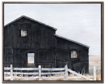 Streamline Black Barn 1 24x30 Wall Art